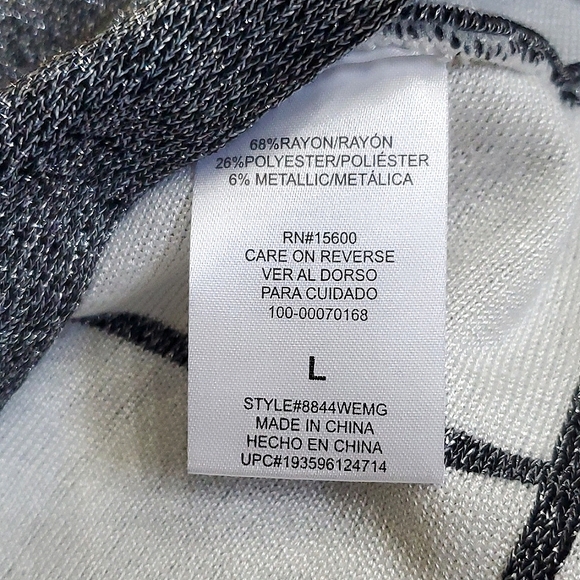 My Michelle Girls Silver Sparkle & Black Sweater Knit Short Sleeve Skater Dress - Picture 10 of 10